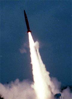 Pakistans Abdali missile lifts off from an undisclosed location 