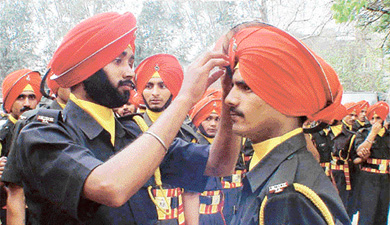 Recruits of the 152 Infantry Battalion Sikh