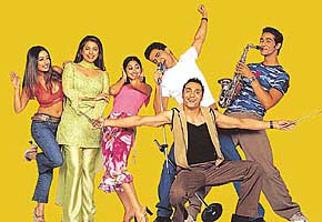 Sanjay Suri with co-stars in Jhankaar Beats