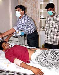 A patient from Rajgarh district of Madhya Pradesh suffering from SARS