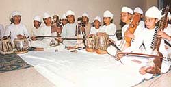 Namdhari children being initiated into the music tradition