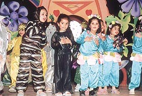 Kangaroo kids presenting a musical concert, Theme for a dream.