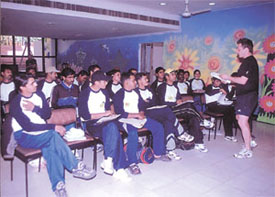 Sports teachers at an interactive training workshop at Heritage School