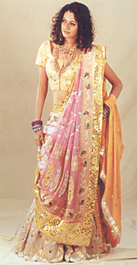 A model in Vinita Pittie's creation