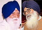 Gurcharan Singh Tohra and Parkash Singh Badal