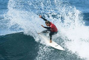 Association of Surfing Professional's current world number one Dean Morrison of Australia performs at the Rip Curl Pro in Victoria