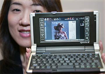 NTT DoCoMo's latest handheld PC