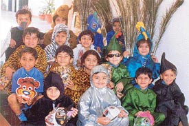 Students of Alpine International School in Ludhiana in the guise of wild animals