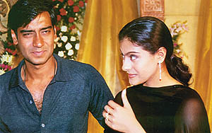 Ajay Devgan and wife Kajol are a study in contrast