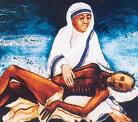 "Caring Mother Teresa"  by Anjolie Ela Menon