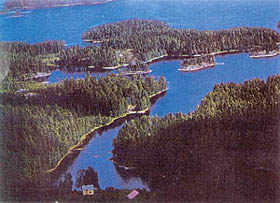 Finlands natural splendour is due to lakes and forests dotting it