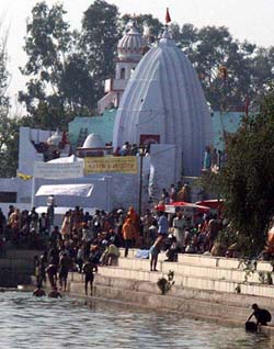 A view of the ancient Ram Tirath temple, 15 km from Amritsar.
