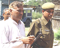 The rape accused Kalyani Maharaj outside a court
