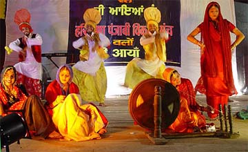 A cultural programme being held in Ambala