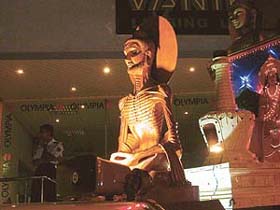  An idol in the March Poya day parade