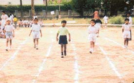 Students take part in sports day organised by the Love Dale Club