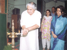 Mr Narendra Kumar, Chairman, DPS Society, launching online courses