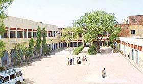 A view of the building of Arya Kanya Vidyalaya in Kharar. The Arya College for Women is housed in the buildings first floor.