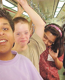 Children enjoying a ride in the Metro train as part of the Kids Day package, organised by McDonalds