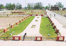 A view of one of the private residential colonies coming up in Kharar. 