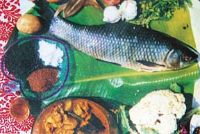 Fish is a staple part of the Assamese cuisine