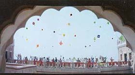   Ramesh Meers (top) digitally designed kites were incorporated into this scene from Hum Dil De Chuke Sanam