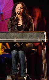 Norah Jones performs at the Tribeca Film Festival concert