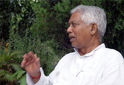 Former HP Governor Suraj Bhan talks about his future plans in Ambala