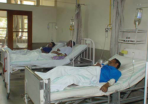 A grieving Anjali Binke in desperate search for her husband and other relatives after the incident. 