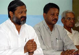 Ambala Cantonment MLA Ail Vij talks to mediapersons 