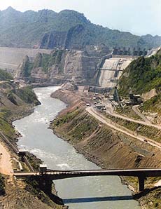 The Ranjit Sagar Dam in the low-lying Shivalik ranges can be a tourist attraction