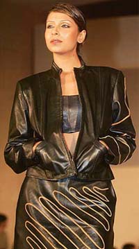 A leather outfit may look fetching on the ramp but not on the road