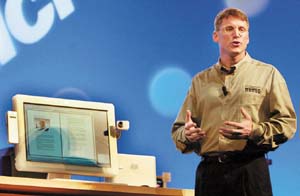 Microsoft’s Chad Magendanz shows a new PC prototype