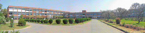 A panoramic view of St. Johns High School, Sector 26, Chandigarh