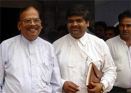 The former Director-General of Police, Mr S.P.S. Rathore, outside a court
