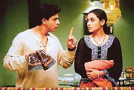 Shah Rukh Khans home production Chalte Chalte, which stars Rani Mukherjee opposite him, deals with problems in a marriage
