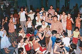 Children attend a summer workshop under the guidance of film and television artiste Pradeep Sharma