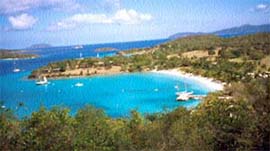 A panoramic view of one of the beaches in Bahamas