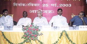 Mr K. N. Govindacharya gave a lecture on “WTO – A Challenge to Swadeshi Swaraj” organised at the Mewar Institute of Management.