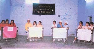 Students of Sargodha National Public Senior Secondary School