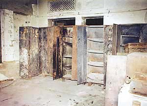 This was what was left of the Sikh library in the SGPC complex after it was burnt during Operation Bluestar