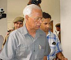 Mr N. N. Vohra arriving at Jammu