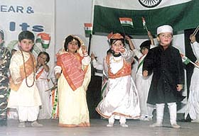 Kids of Step by Step presenting a cultural programme
