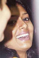 Bollywood actress and social film-maker Nandita Das shares a light moment at a book release function titled Sitas Curse: Stories of Dowry Victimsin New Delhi on Thursday.