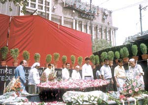 Relatives of those who had lost their lives six years ago in Uphaar fire tragedy, during a Havan and Shanti Path opposite Uphaar cinema in the Capital on Friday.