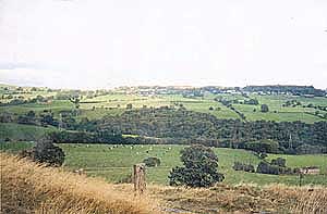 Ilkelymoor overlooking Bradford and Leeds