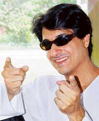 Singer and choreographer Shiamak Davar at Hotel Mountview, Sector 10