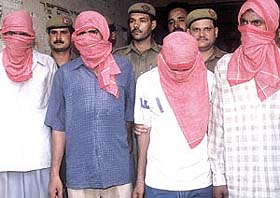 Rapists being produced at Tis Hazari Courts in the Capital