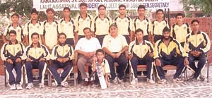 The Scindia Academy team which left for Chamba in Himachal Pradesh to take part