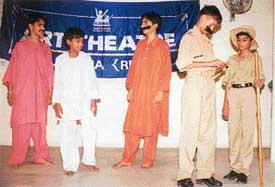 Child artistes stage a play at Punjabi Bhavan